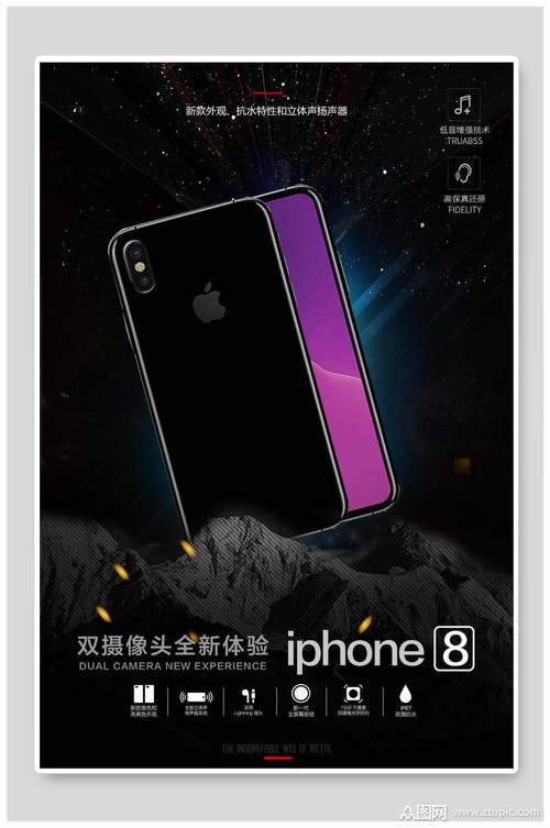 iphone8數碼電子産品海報模闆下載-編号3630777-衆圖網